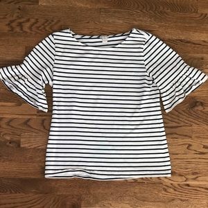 J Crew Bell-sleeve Top